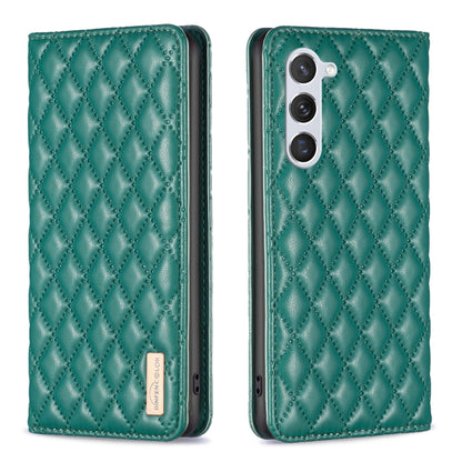 Diamond Lattice Magnetic Leather Flip Phone Case, For Samsung Galaxy S25 5G, For Samsung Galaxy S25+ 5G, For Samsung Galaxy S25 Ultra 5G, For Samsung Galaxy S24 FE 5G