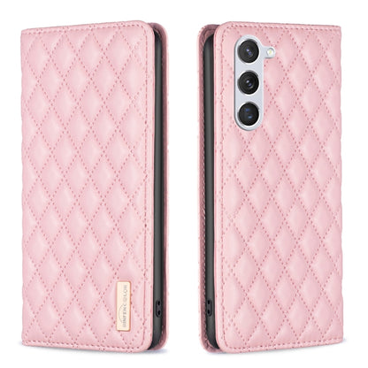 Diamond Lattice Magnetic Leather Flip Phone Case, For Samsung Galaxy S25 5G, For Samsung Galaxy S25+ 5G, For Samsung Galaxy S25 Ultra 5G, For Samsung Galaxy S24 FE 5G