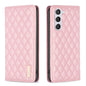 Diamond Lattice Magnetic Leather Flip Phone Case, For Galaxy S26 FE 5G, For Samsung Galaxy S25 5G, For Samsung Galaxy S25+ 5G, For Samsung Galaxy S25 Ultra 5G