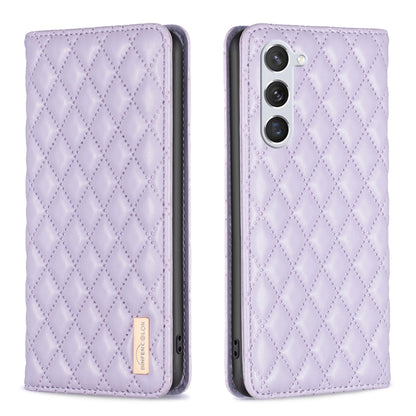 Diamond Lattice Magnetic Leather Flip Phone Case, For Samsung Galaxy S25 5G, For Samsung Galaxy S25+ 5G, For Samsung Galaxy S25 Ultra 5G, For Samsung Galaxy S24 FE 5G