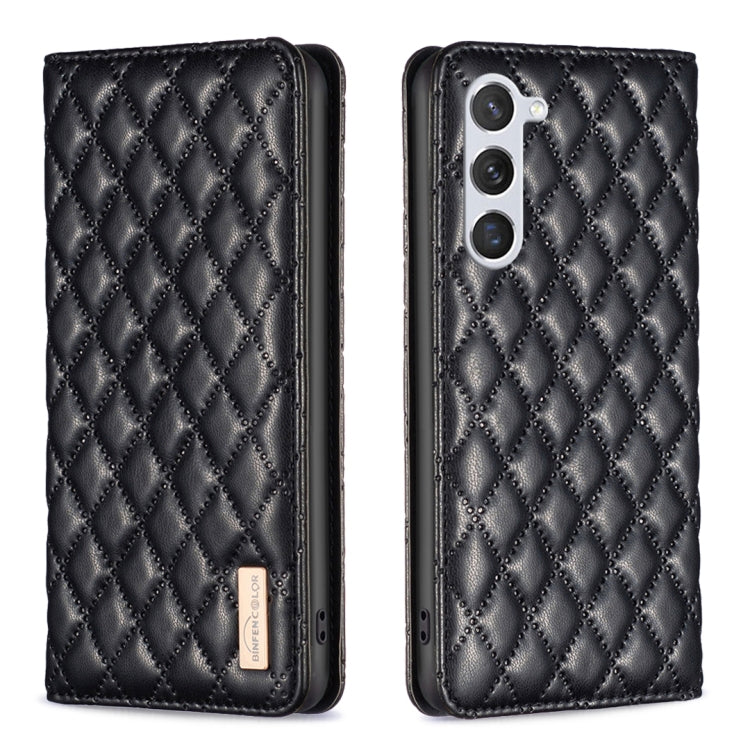 Diamond Lattice Magnetic Leather Flip Phone Case, For Samsung Galaxy S25 5G, For Samsung Galaxy S25+ 5G, For Samsung Galaxy S25 Ultra 5G, For Samsung Galaxy S24 FE 5G