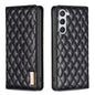 Diamond Lattice Magnetic Leather Flip Phone Case, For Samsung Galaxy S25 5G, For Samsung Galaxy S25+ 5G, For Samsung Galaxy S25 Ultra 5G, For Samsung Galaxy S24 FE 5G