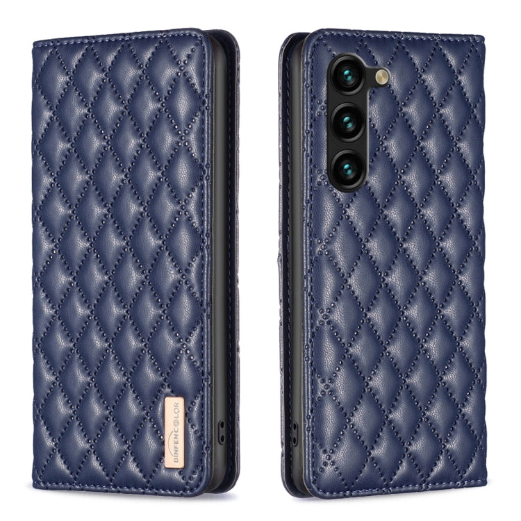 Diamond Lattice Magnetic Leather Flip Phone Case, For Samsung Galaxy S25 5G, For Samsung Galaxy S25+ 5G, For Samsung Galaxy S25 Ultra 5G, For Samsung Galaxy S24 FE 5G