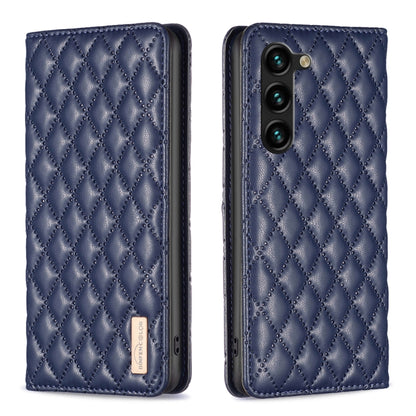 Diamond Lattice Magnetic Leather Flip Phone Case, For Samsung Galaxy S25 5G, For Samsung Galaxy S25+ 5G, For Samsung Galaxy S25 Ultra 5G, For Samsung Galaxy S24 FE 5G