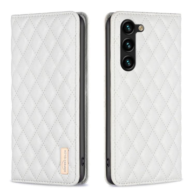 Diamond Lattice Magnetic Leather Flip Phone Case, For Samsung Galaxy S25 5G, For Samsung Galaxy S25+ 5G, For Samsung Galaxy S25 Ultra 5G, For Samsung Galaxy S24 FE 5G