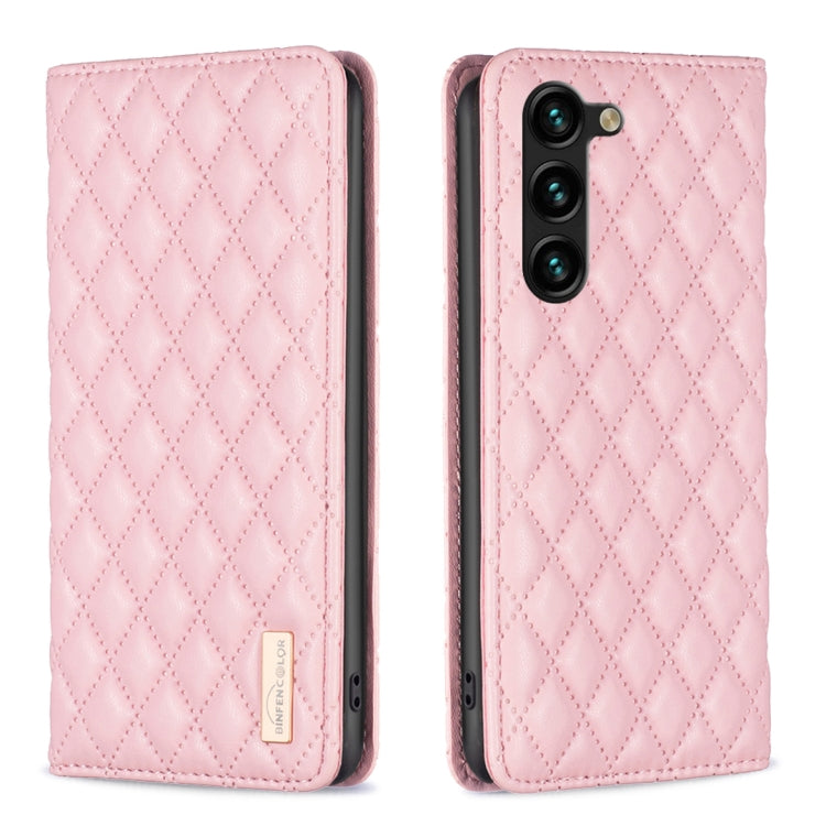 Diamond Lattice Magnetic Leather Flip Phone Case, For Samsung Galaxy S25 5G, For Samsung Galaxy S25+ 5G, For Samsung Galaxy S25 Ultra 5G, For Samsung Galaxy S24 FE 5G