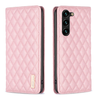 Diamond Lattice Magnetic Leather Flip Phone Case, For Samsung Galaxy S25 5G, For Samsung Galaxy S25+ 5G, For Samsung Galaxy S25 Ultra 5G, For Samsung Galaxy S24 FE 5G