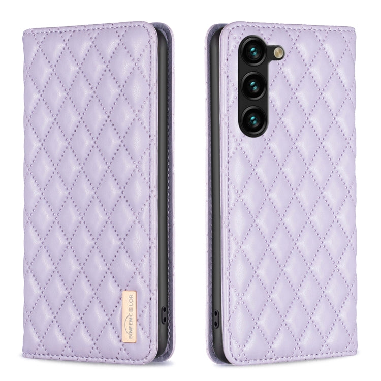 Diamond Lattice Magnetic Leather Flip Phone Case, For Samsung Galaxy S25 5G, For Samsung Galaxy S25+ 5G, For Samsung Galaxy S25 Ultra 5G, For Samsung Galaxy S24 FE 5G