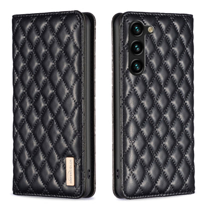 Diamond Lattice Magnetic Leather Flip Phone Case, For Samsung Galaxy S25 5G, For Samsung Galaxy S25+ 5G, For Samsung Galaxy S25 Ultra 5G, For Samsung Galaxy S24 FE 5G
