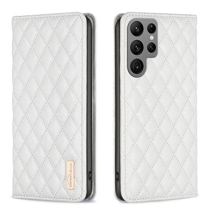 Diamond Lattice Magnetic Leather Flip Phone Case, For Samsung Galaxy S25 5G, For Samsung Galaxy S25+ 5G, For Samsung Galaxy S25 Ultra 5G, For Samsung Galaxy S24 FE 5G