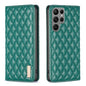 Diamond Lattice Magnetic Leather Flip Phone Case, For Samsung Galaxy S25 5G, For Samsung Galaxy S25+ 5G, For Samsung Galaxy S25 Ultra 5G, For Samsung Galaxy S24 FE 5G