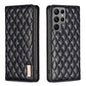 Diamond Lattice Magnetic Leather Flip Phone Case, For Samsung Galaxy S25 5G, For Samsung Galaxy S25+ 5G, For Samsung Galaxy S25 Ultra 5G, For Samsung Galaxy S24 FE 5G