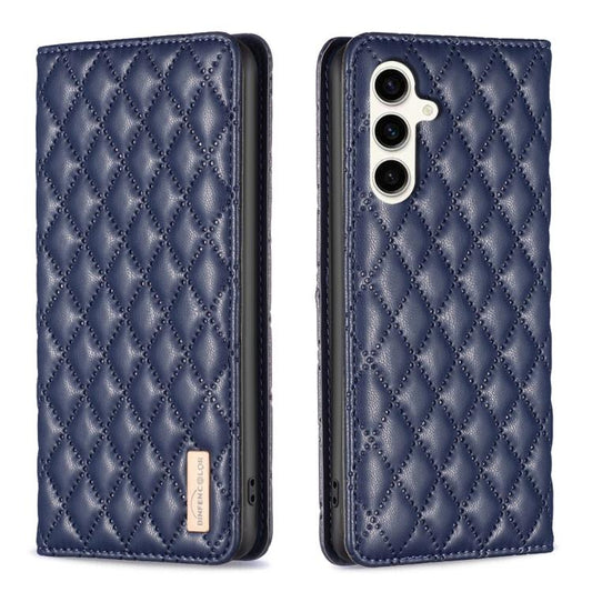 Diamond Lattice Magnetic Leather Flip Phone Case, For Galaxy S26 FE 5G, For Samsung Galaxy S25 5G, For Samsung Galaxy S25+ 5G, For Samsung Galaxy S25 Ultra 5G