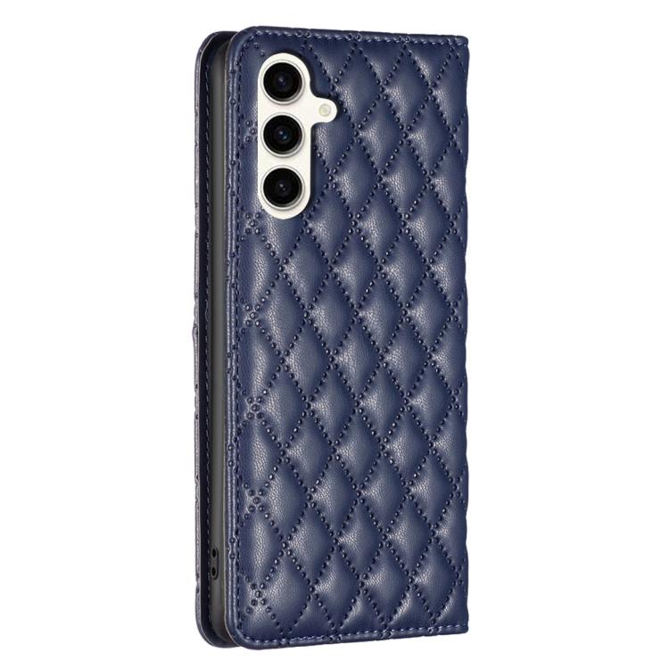Diamond Lattice Magnetic Leather Flip Phone Case, For Galaxy S26 FE 5G, For Samsung Galaxy S25 5G, For Samsung Galaxy S25+ 5G, For Samsung Galaxy S25 Ultra 5G