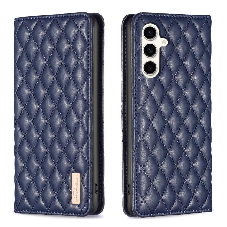 Diamond Lattice Magnetic Leather Flip Phone Case, For Galaxy S27+ 5G, For Galaxy S26 FE 5G, For Samsung Galaxy S25 5G, For Samsung Galaxy S25+ 5G