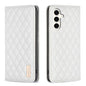 Diamond Lattice Magnetic Leather Flip Phone Case, For Galaxy S27+ 5G, For Galaxy S26 FE 5G, For Samsung Galaxy S25 5G, For Samsung Galaxy S25+ 5G