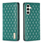 Diamond Lattice Magnetic Leather Flip Phone Case, For Galaxy S27+ 5G, For Galaxy S26 FE 5G, For Samsung Galaxy S25 5G, For Samsung Galaxy S25+ 5G