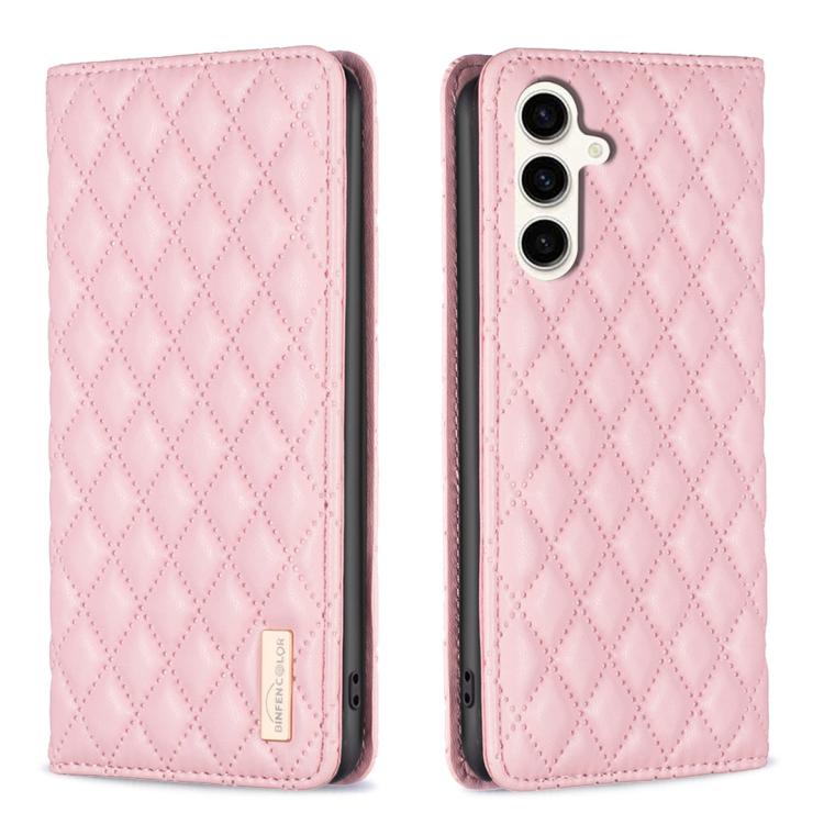 Diamond Lattice Magnetic Leather Flip Phone Case, For Galaxy S27+ 5G, For Galaxy S26 FE 5G, For Samsung Galaxy S25 5G, For Samsung Galaxy S25+ 5G