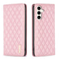 Diamond Lattice Magnetic Leather Flip Phone Case, For Galaxy S27+ 5G, For Galaxy S26 FE 5G, For Samsung Galaxy S25 5G, For Samsung Galaxy S25+ 5G