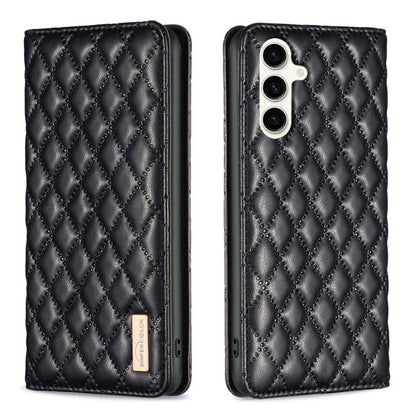 Diamond Lattice Magnetic Leather Flip Phone Case, For Galaxy S27+ 5G, For Galaxy S26 FE 5G, For Samsung Galaxy S25 5G, For Samsung Galaxy S25+ 5G