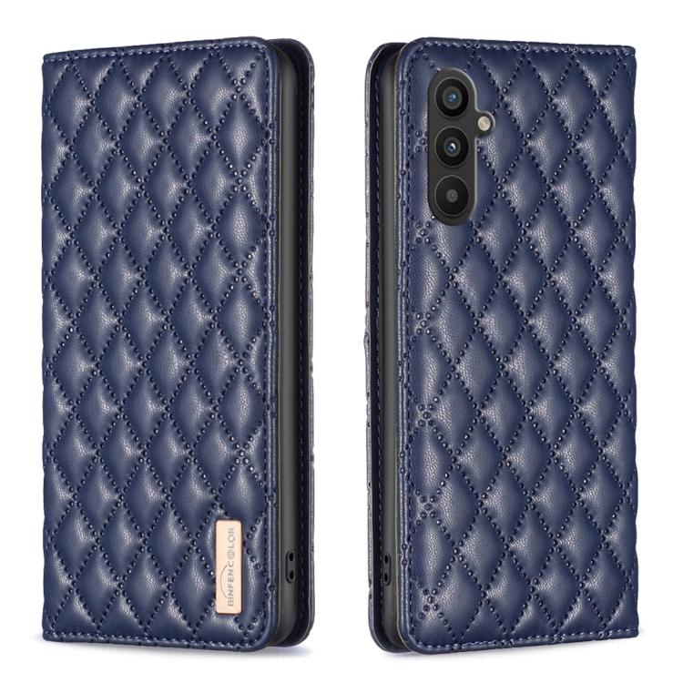 Diamond Lattice Magnetic Leather Flip Phone Case, For Galaxy S27+ 5G, For Galaxy S26 FE 5G, For Samsung Galaxy S25 5G, For Samsung Galaxy S25+ 5G