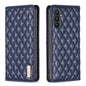 Diamond Lattice Magnetic Leather Flip Phone Case, For Galaxy S27+ 5G, For Galaxy S26 FE 5G, For Samsung Galaxy S25 5G, For Samsung Galaxy S25+ 5G