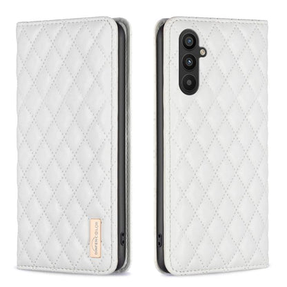 Diamond Lattice Magnetic Leather Flip Phone Case, For Galaxy S27+ 5G, For Galaxy S26 FE 5G, For Samsung Galaxy S25 5G, For Samsung Galaxy S25+ 5G