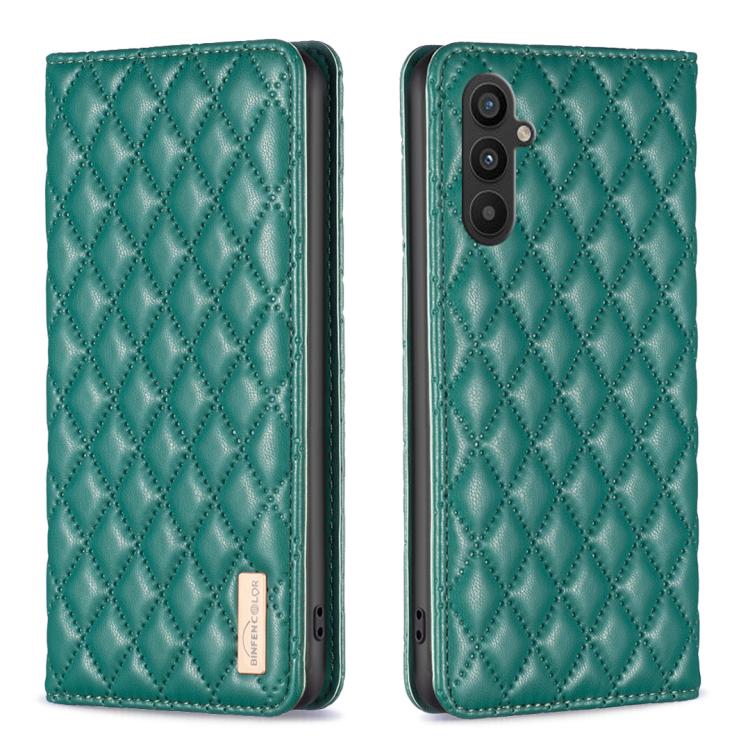 Diamond Lattice Magnetic Leather Flip Phone Case, For Galaxy S27+ 5G, For Galaxy S26 FE 5G, For Samsung Galaxy S25 5G, For Samsung Galaxy S25+ 5G