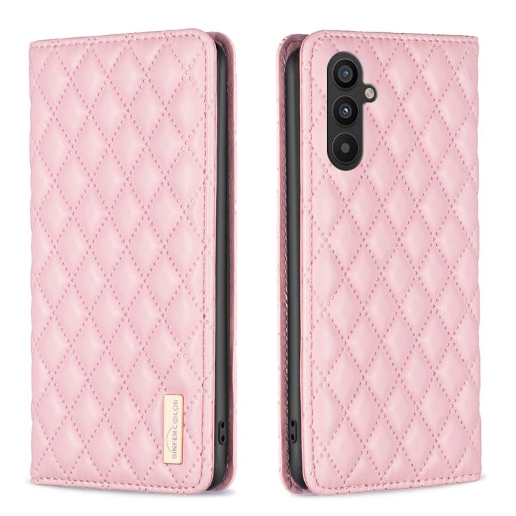 Diamond Lattice Magnetic Leather Flip Phone Case, For Galaxy S27+ 5G, For Galaxy S26 FE 5G, For Samsung Galaxy S25 5G, For Samsung Galaxy S25+ 5G