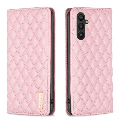 Diamond Lattice Magnetic Leather Flip Phone Case, For Galaxy S27+ 5G, For Galaxy S26 FE 5G, For Samsung Galaxy S25 5G, For Samsung Galaxy S25+ 5G