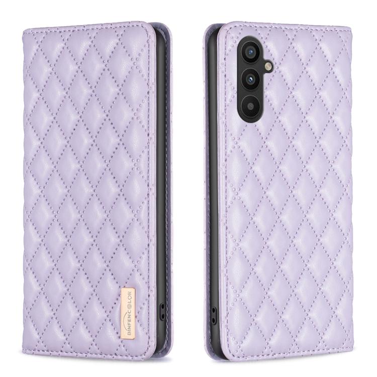 Diamond Lattice Magnetic Leather Flip Phone Case, For Galaxy S27+ 5G, For Galaxy S26 FE 5G, For Samsung Galaxy S25 5G, For Samsung Galaxy S25+ 5G