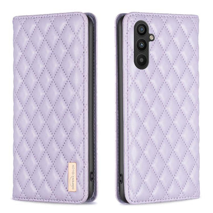 Diamond Lattice Magnetic Leather Flip Phone Case, For Galaxy S27+ 5G, For Galaxy S26 FE 5G, For Samsung Galaxy S25 5G, For Samsung Galaxy S25+ 5G