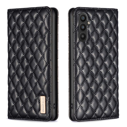 Diamond Lattice Magnetic Leather Flip Phone Case, For Galaxy S27+ 5G, For Galaxy S26 FE 5G, For Samsung Galaxy S25 5G, For Samsung Galaxy S25+ 5G
