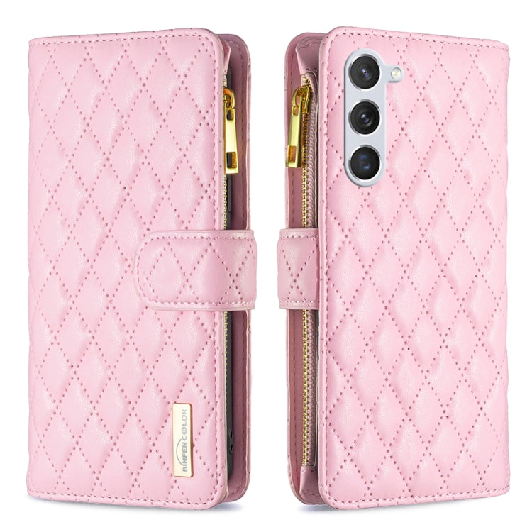 Diamond Lattice Zipper Wallet Leather Flip Phone Case, For Samsung Galaxy S25 5G, For Samsung Galaxy S25+ 5G, For Samsung Galaxy S25 Ultra 5G, For Samsung Galaxy S24 FE 5G