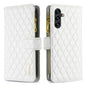 Diamond Lattice Zipper Wallet Leather Flip Phone Case, For Galaxy S26 FE 5G, For Samsung Galaxy S25 5G, For Samsung Galaxy S25+ 5G, For Samsung Galaxy S25 Ultra 5G