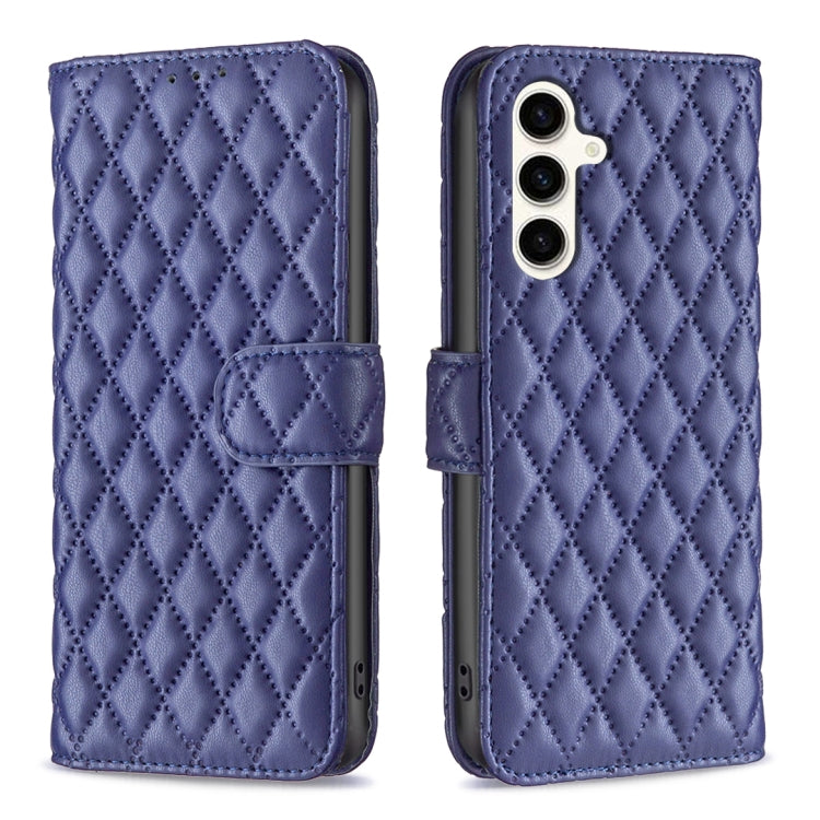 Diamond Lattice Wallet Flip Leather Phone Case