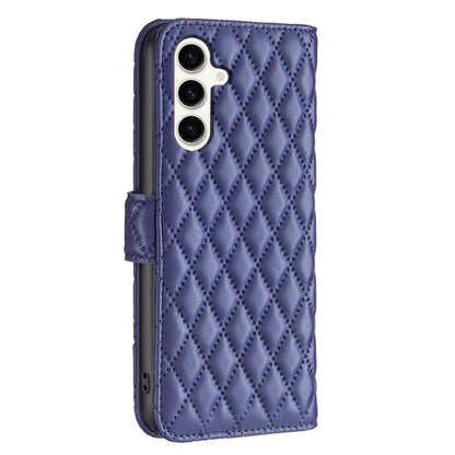 Diamond Lattice Wallet Flip Leather Phone Case