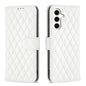 Diamond Lattice Wallet Flip Leather Phone Case