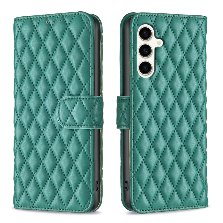 Diamond Lattice Wallet Flip Leather Phone Case