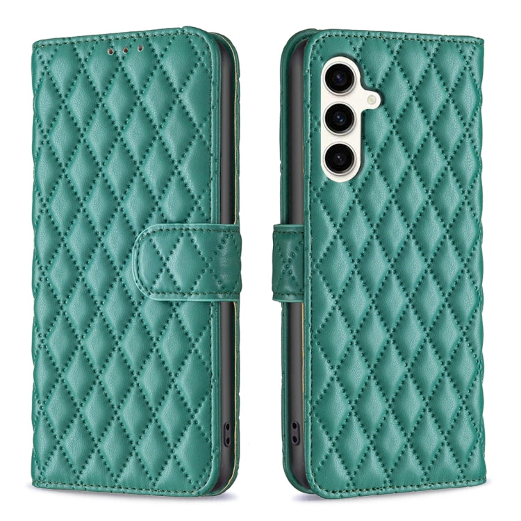 Diamond Lattice Wallet Flip Leather Phone Case, For Samsung Galaxy S25+ 5G, For Samsung Galaxy S25 Ultra 5G, For Samsung Galaxy S24 FE 5G