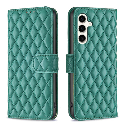 Diamond Lattice Wallet Flip Leather Phone Case, For Samsung Galaxy S25+ 5G, For Samsung Galaxy S25 Ultra 5G, For Samsung Galaxy S24 FE 5G