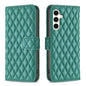 Diamond Lattice Wallet Flip Leather Phone Case, For Samsung Galaxy S25+ 5G, For Samsung Galaxy S25 Ultra 5G, For Samsung Galaxy S24 FE 5G