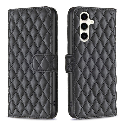 Diamond Lattice Wallet Flip Leather Phone Case, For Samsung Galaxy S25+ 5G, For Samsung Galaxy S25 Ultra 5G, For Samsung Galaxy S24 FE 5G