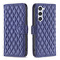 Diamond Lattice Wallet Flip Leather Phone Case