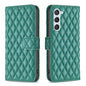Diamond Lattice Wallet Flip Leather Phone Case, For Samsung Galaxy S25 5G, For Samsung Galaxy S25+ 5G, For Samsung Galaxy S25 Ultra 5G, For Samsung Galaxy S24 FE 5G