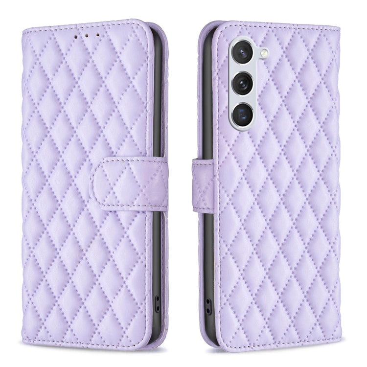 Diamond Lattice Wallet Flip Leather Phone Case