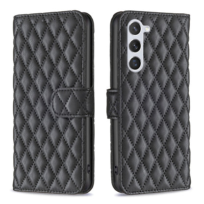 Diamond Lattice Wallet Flip Leather Phone Case