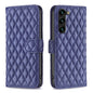 Diamond Lattice Wallet Flip Leather Phone Case