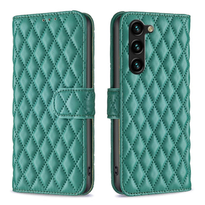 Diamond Lattice Wallet Flip Leather Phone Case, For Samsung Galaxy S25+ 5G, For Samsung Galaxy S25 Ultra 5G, For Samsung Galaxy S24 FE 5G