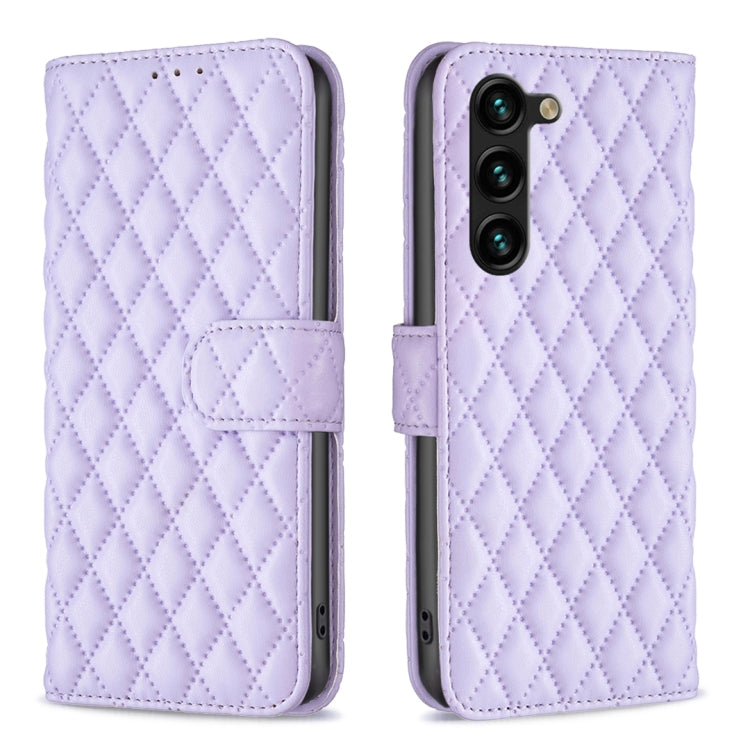 Diamond Lattice Wallet Flip Leather Phone Case, For Samsung Galaxy S25+ 5G, For Samsung Galaxy S25 Ultra 5G, For Samsung Galaxy S24 FE 5G